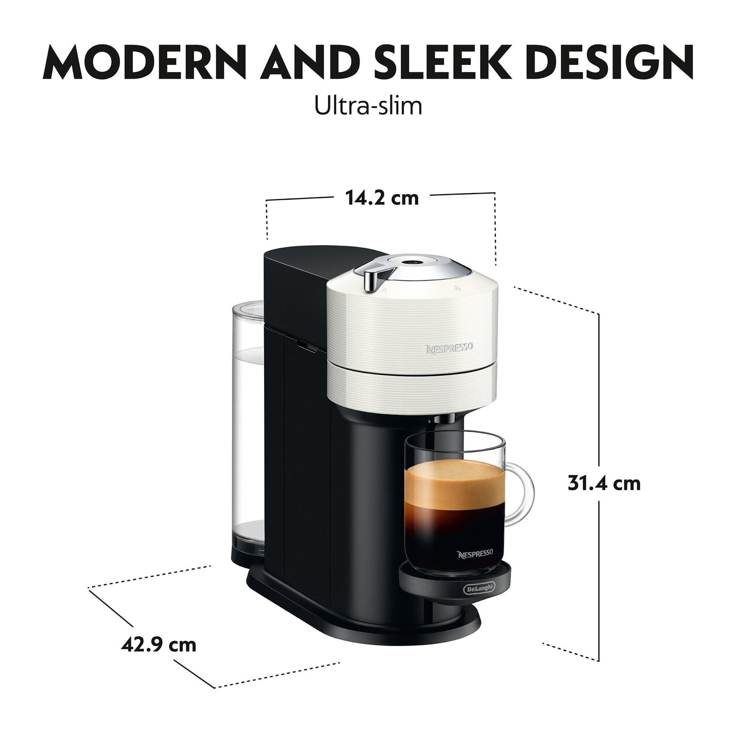 Nespresso Vertuo Next Coffee Machine EN120W White