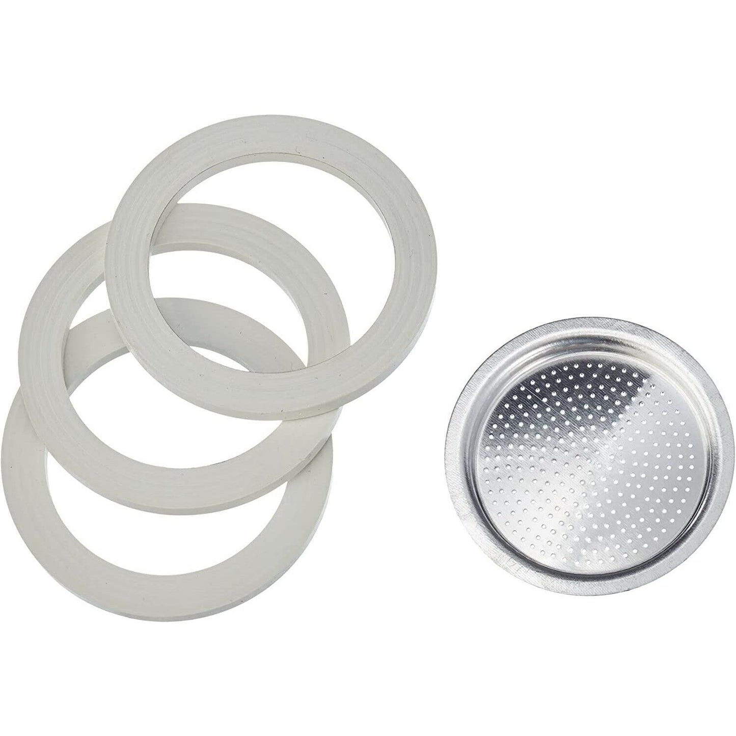 Bialetti Spare Parts 3 Gaskets + 1 Filter 3/4 Cup