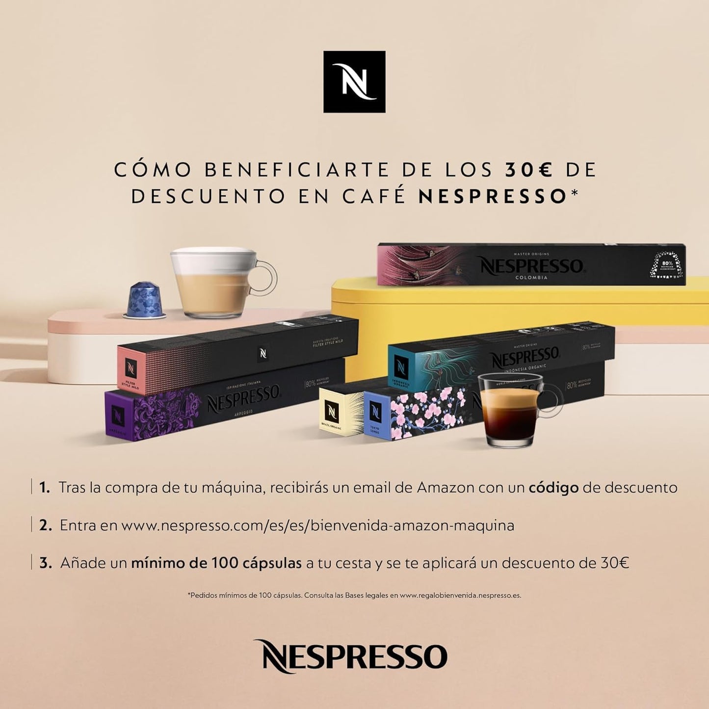 Nespresso Krups Essenza Mini XN110BRD Coffee Pod