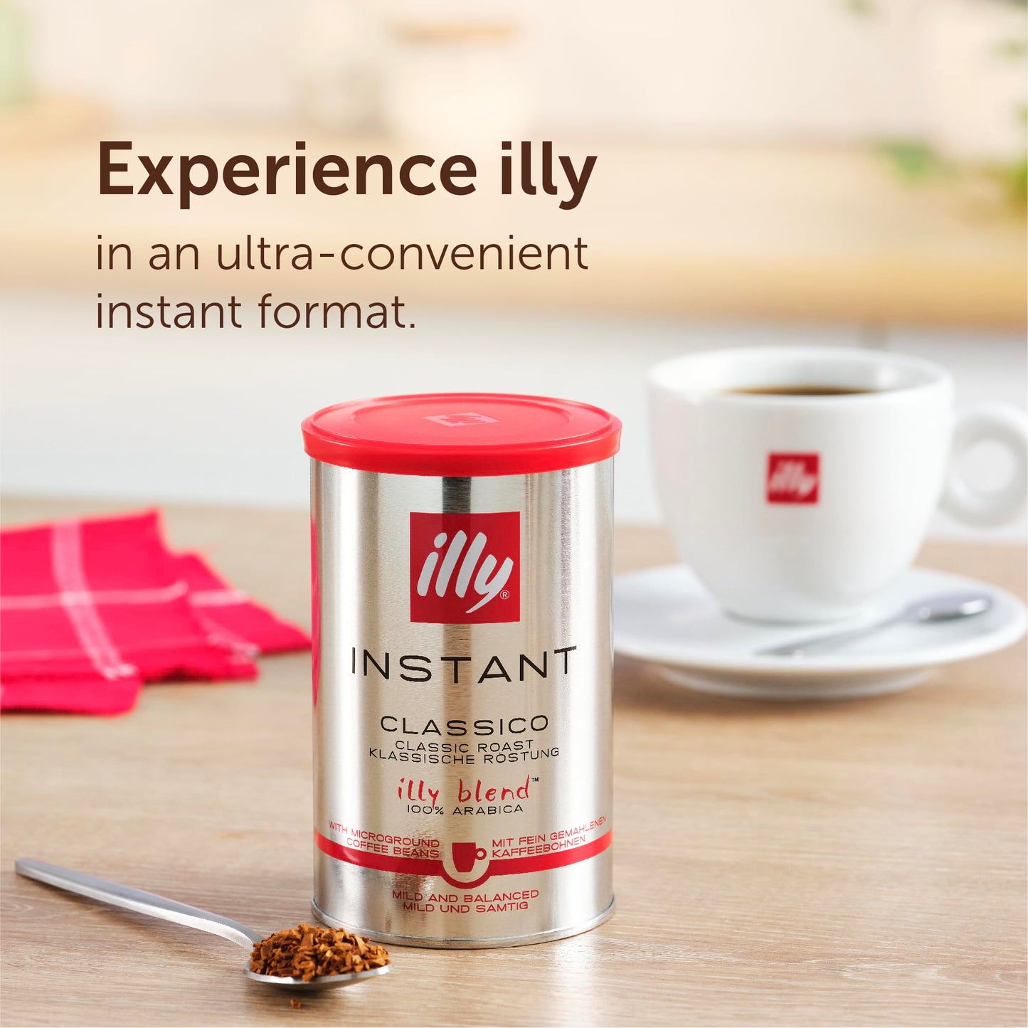 Illy Decaf Instant Coffee 95g Medium Roast