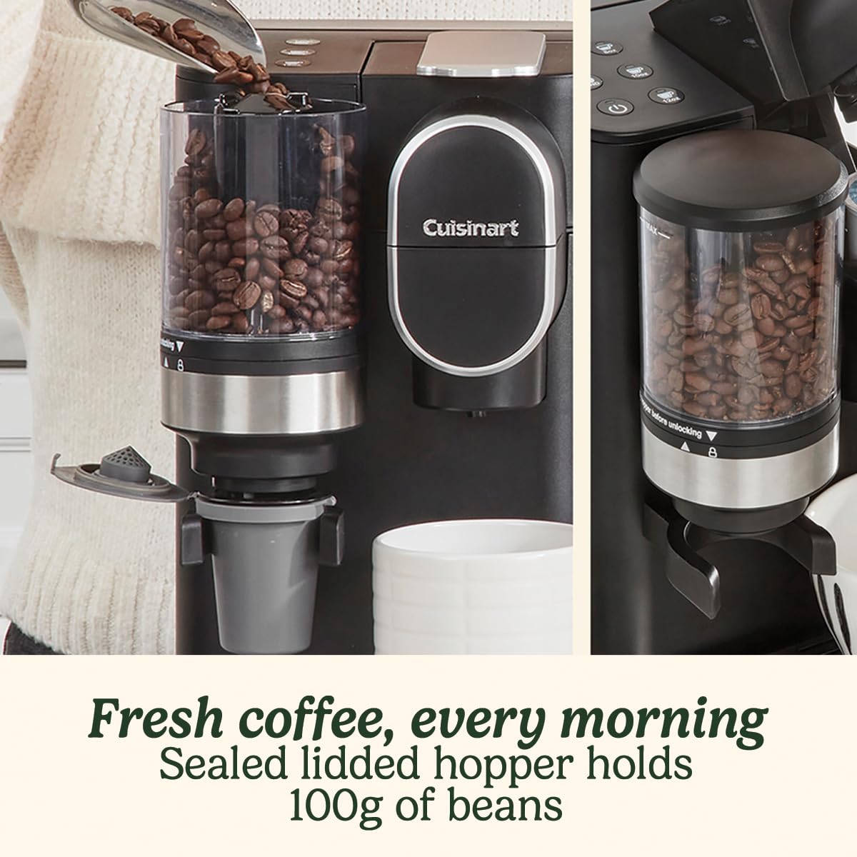Cuisinart One Cup Grind & Brew Coffee Maker Black
