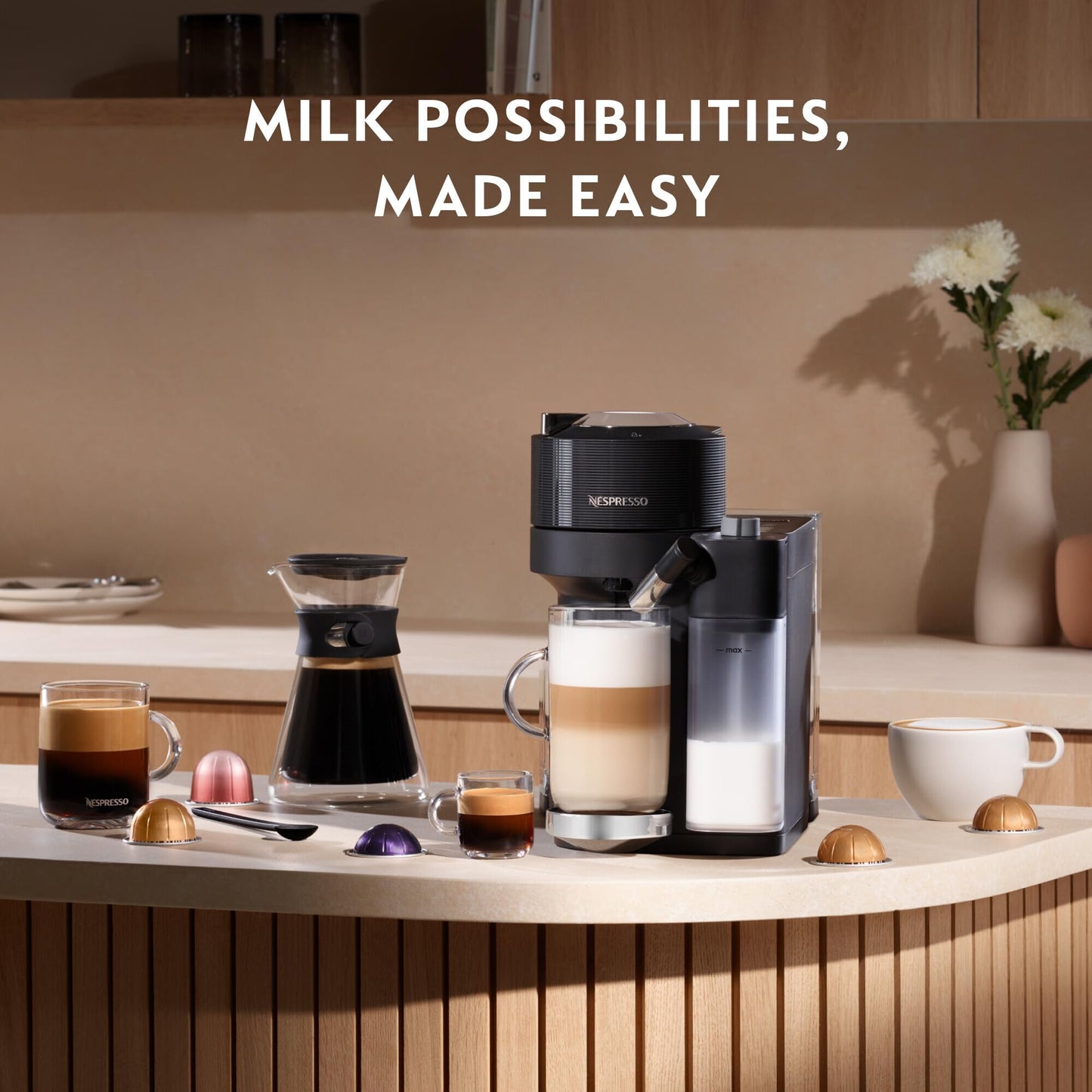 Nespresso Vertuo Lattissima Coffee Machine Black