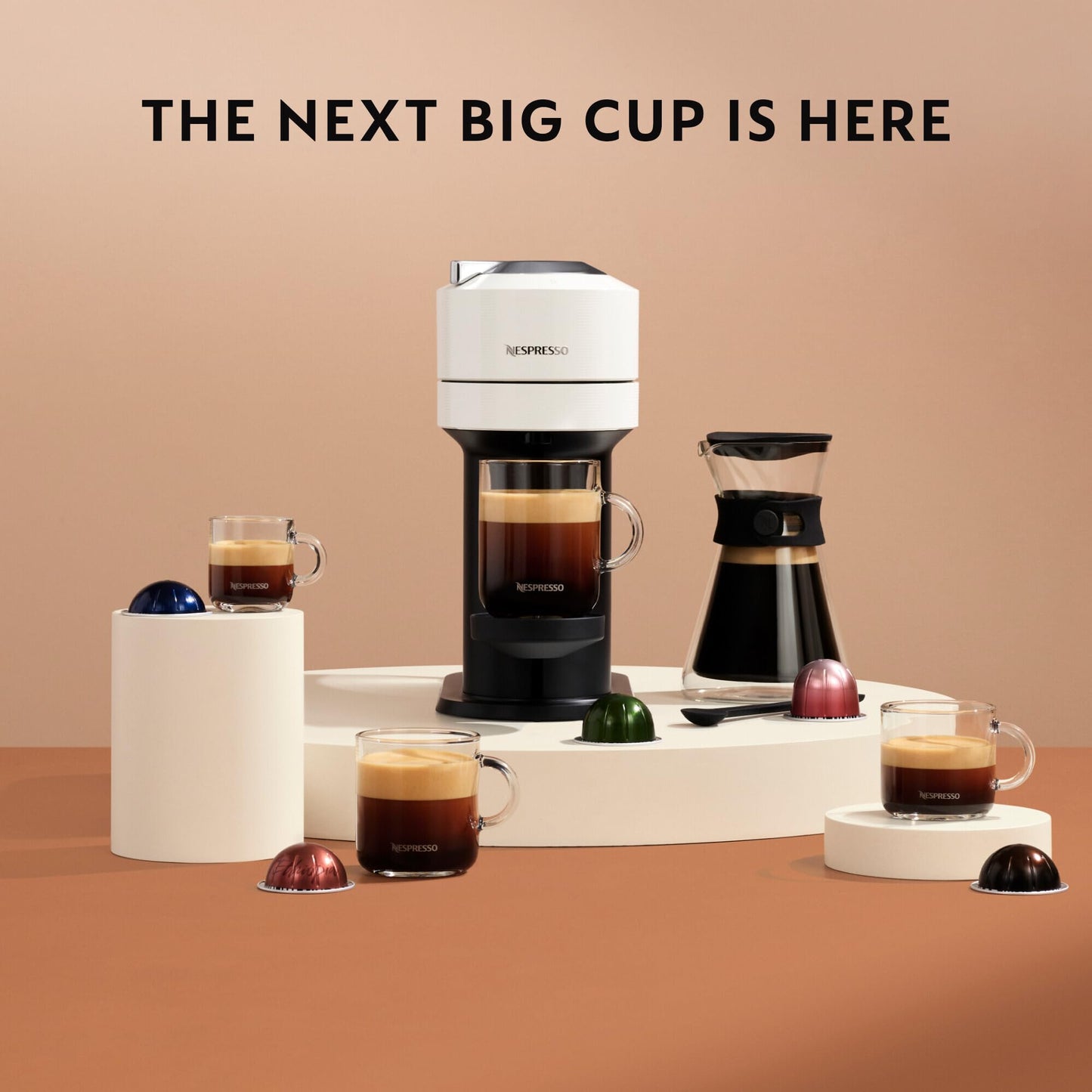 Nespresso Vertuo Next Coffee Machine EN120W White
