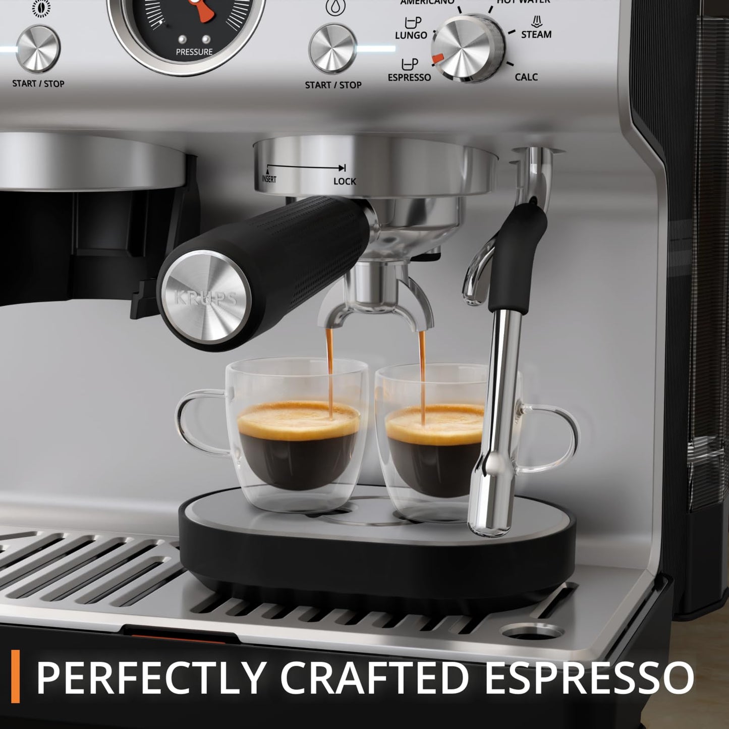 Krups Precision Espresso Machine XP801TG0 Grinder