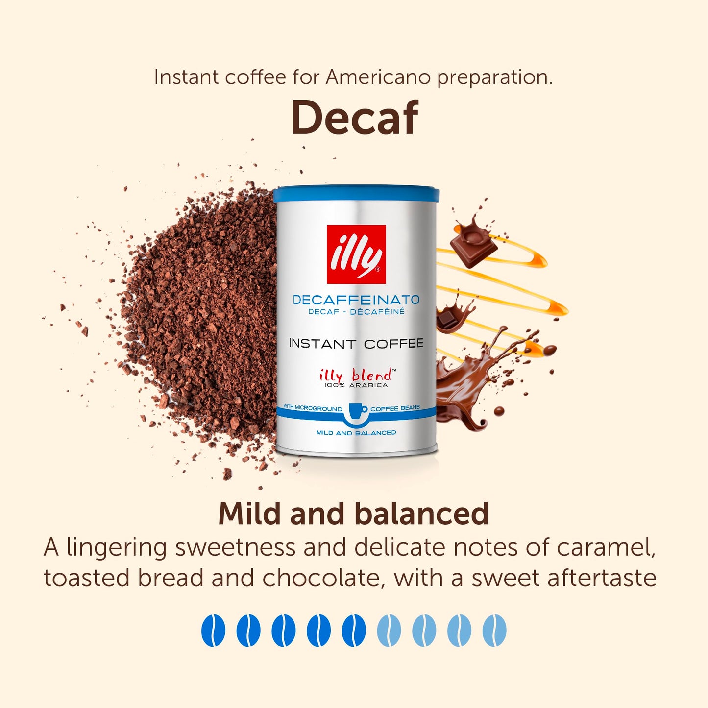 Illy Decaf Instant Coffee 95g Medium Roast