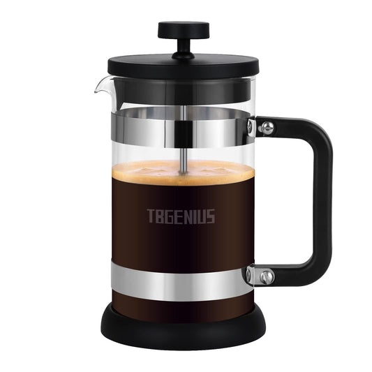 TBGENIUS French Press 4 Cup 0.6L Borosilicate