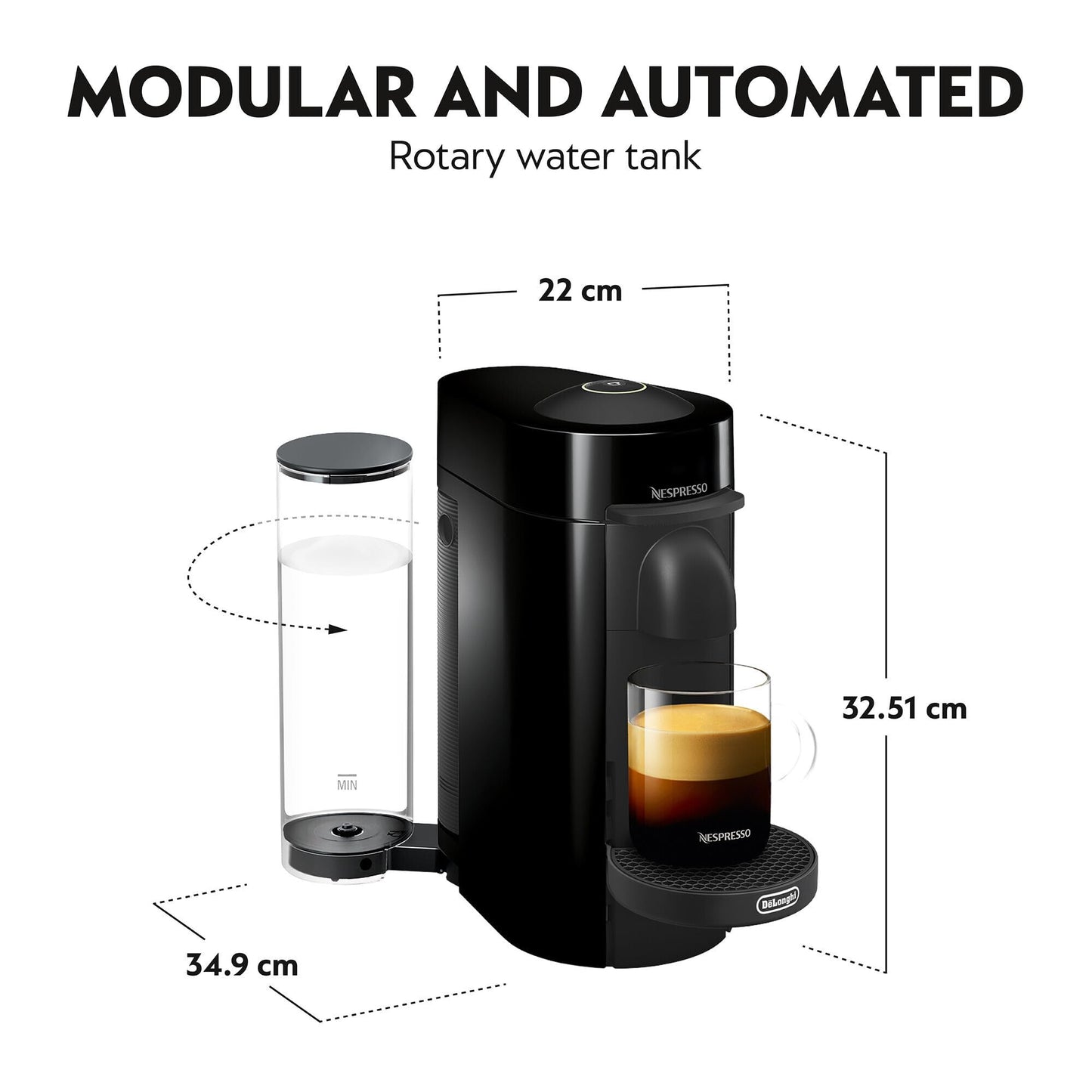 Nespresso Vertuo Plus EN150B Coffee Machine Black