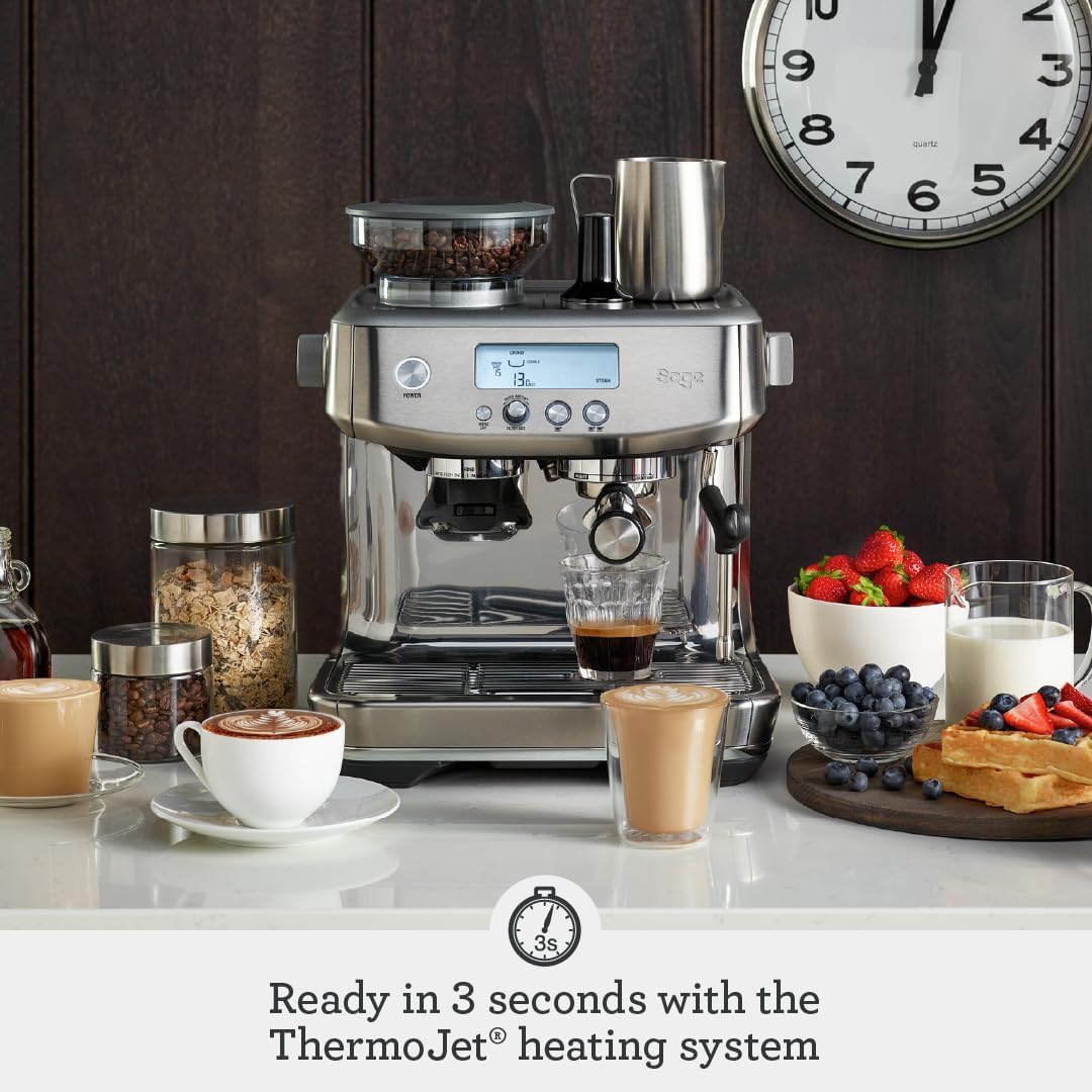Sage Barista Pro Bean to Cup Coffee Machine Steel