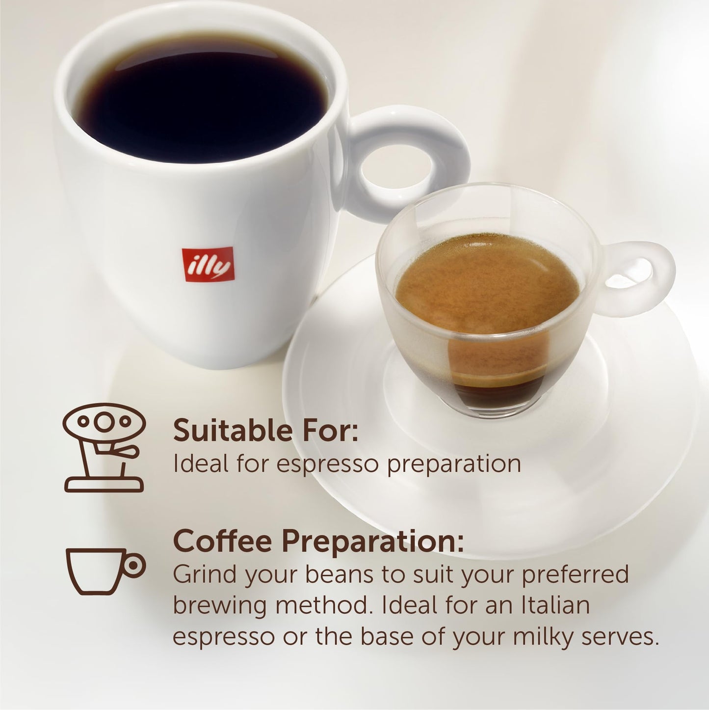 Illy Intenso Coffee Beans 250g Dark Roast Arabica