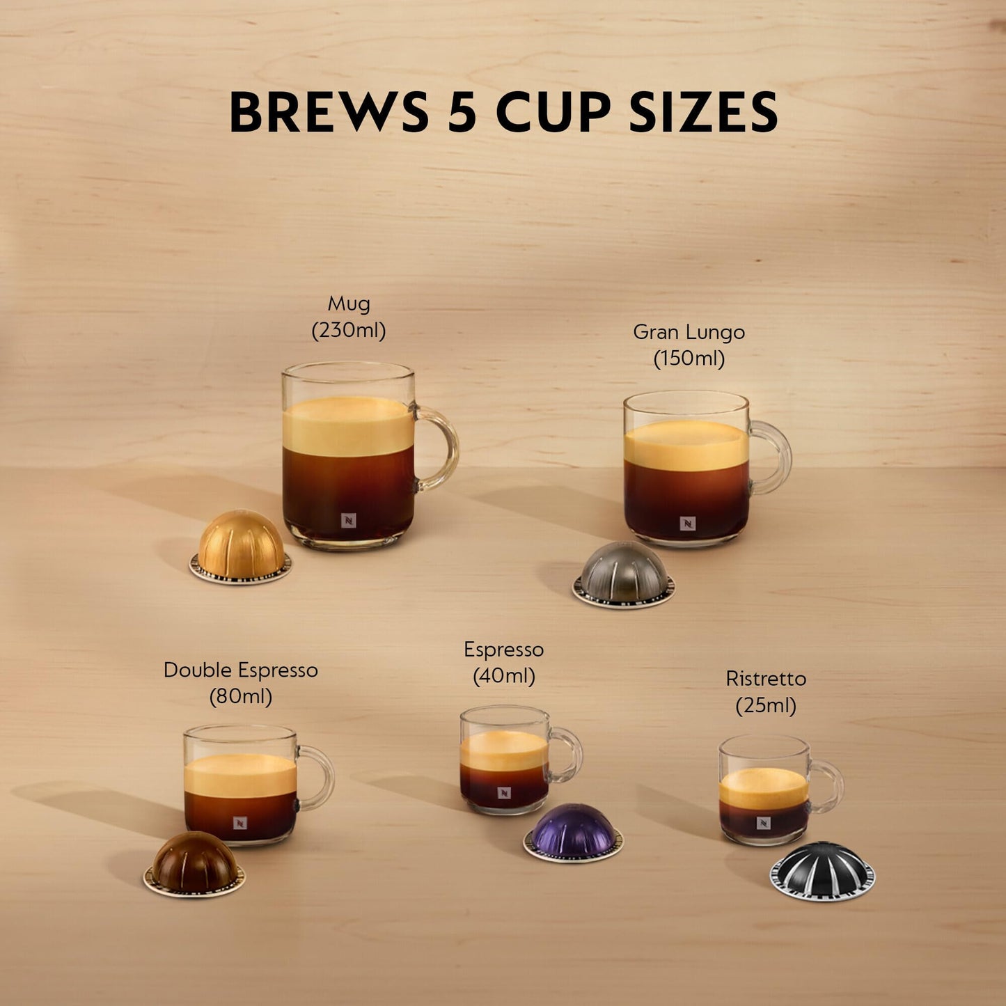 Nespresso Vertuo Plus EN150B Coffee Machine Black