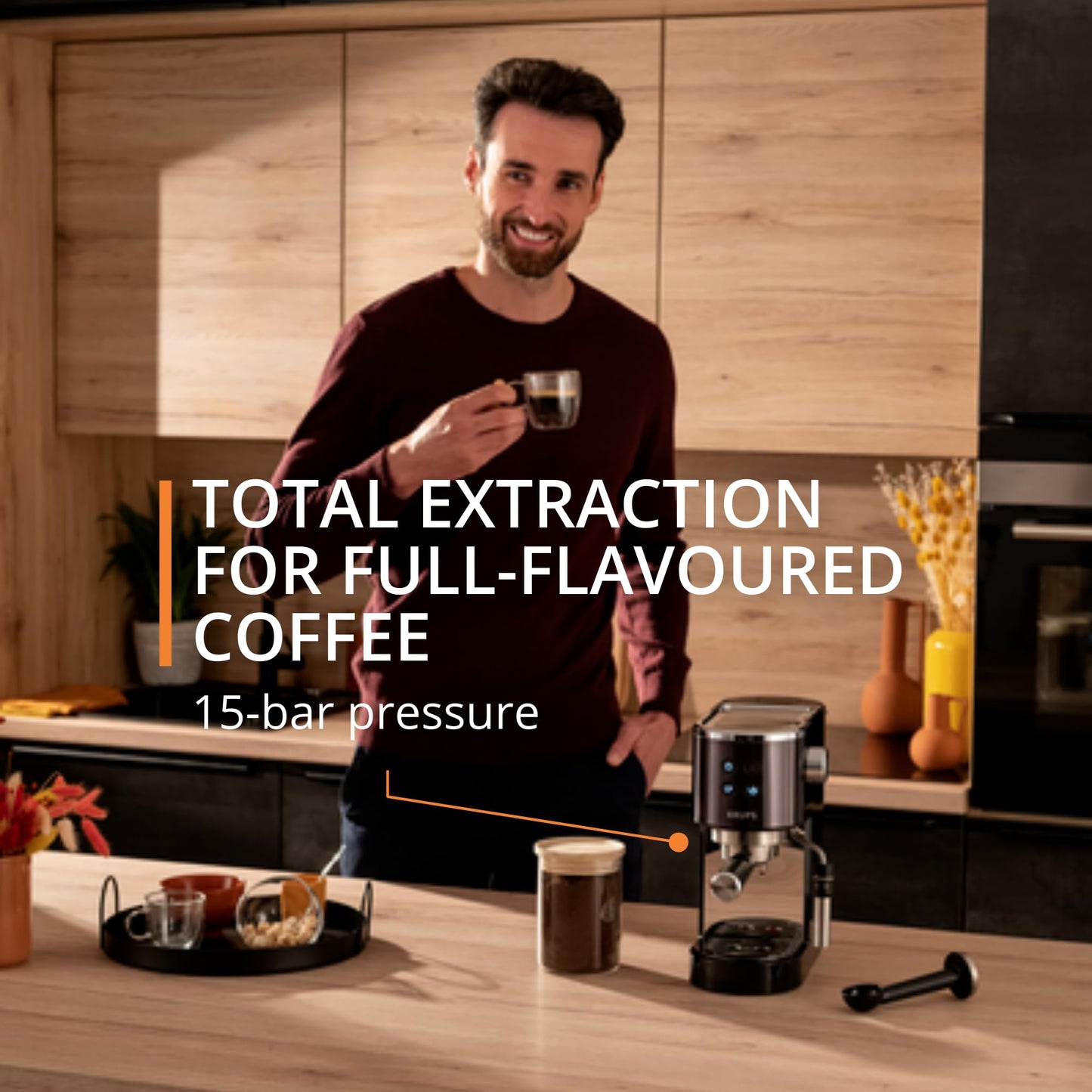 Krups Virtuoso XP444GG0 Pump Espresso Machine