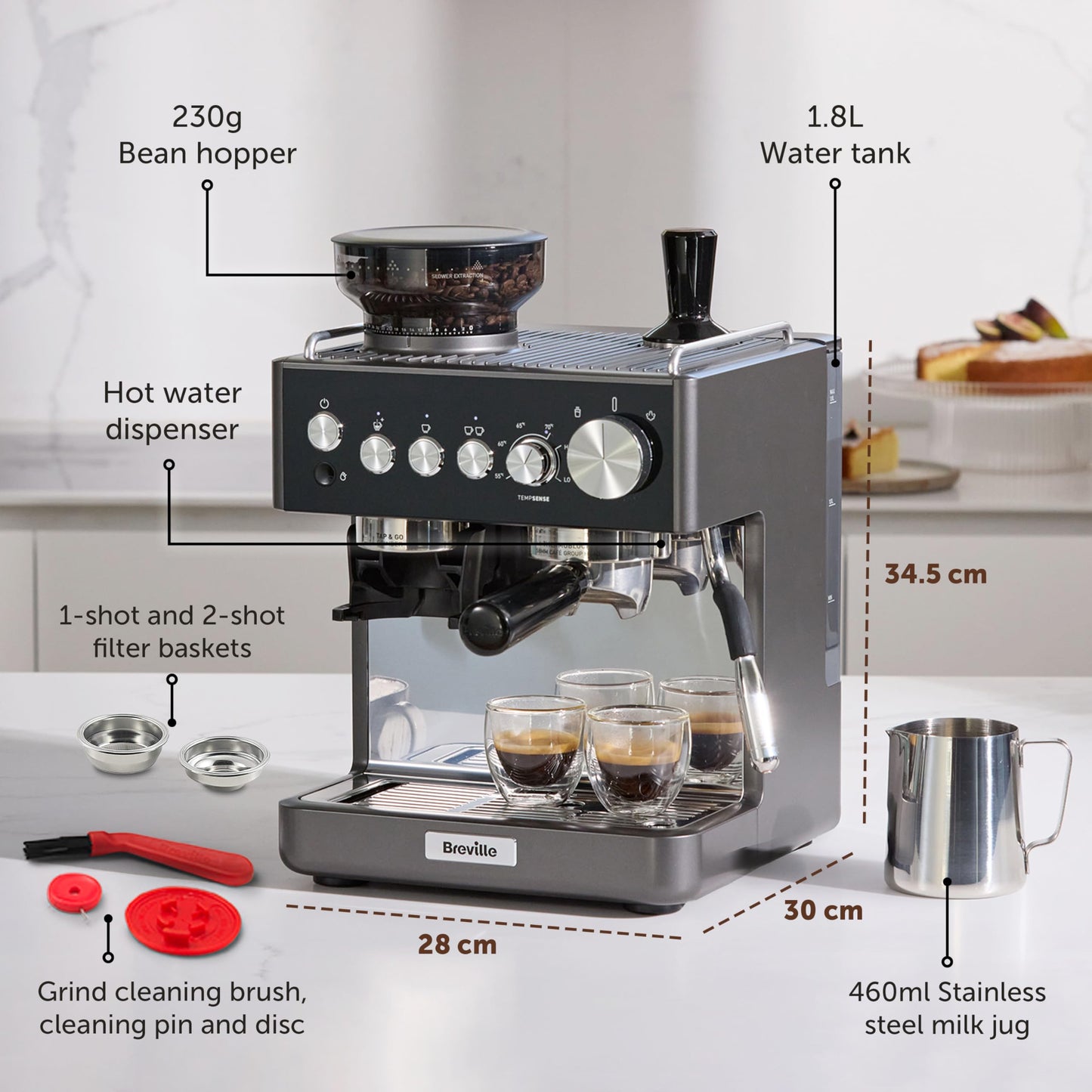 Breville Barista Sense VCF187 Bean to Cup Black