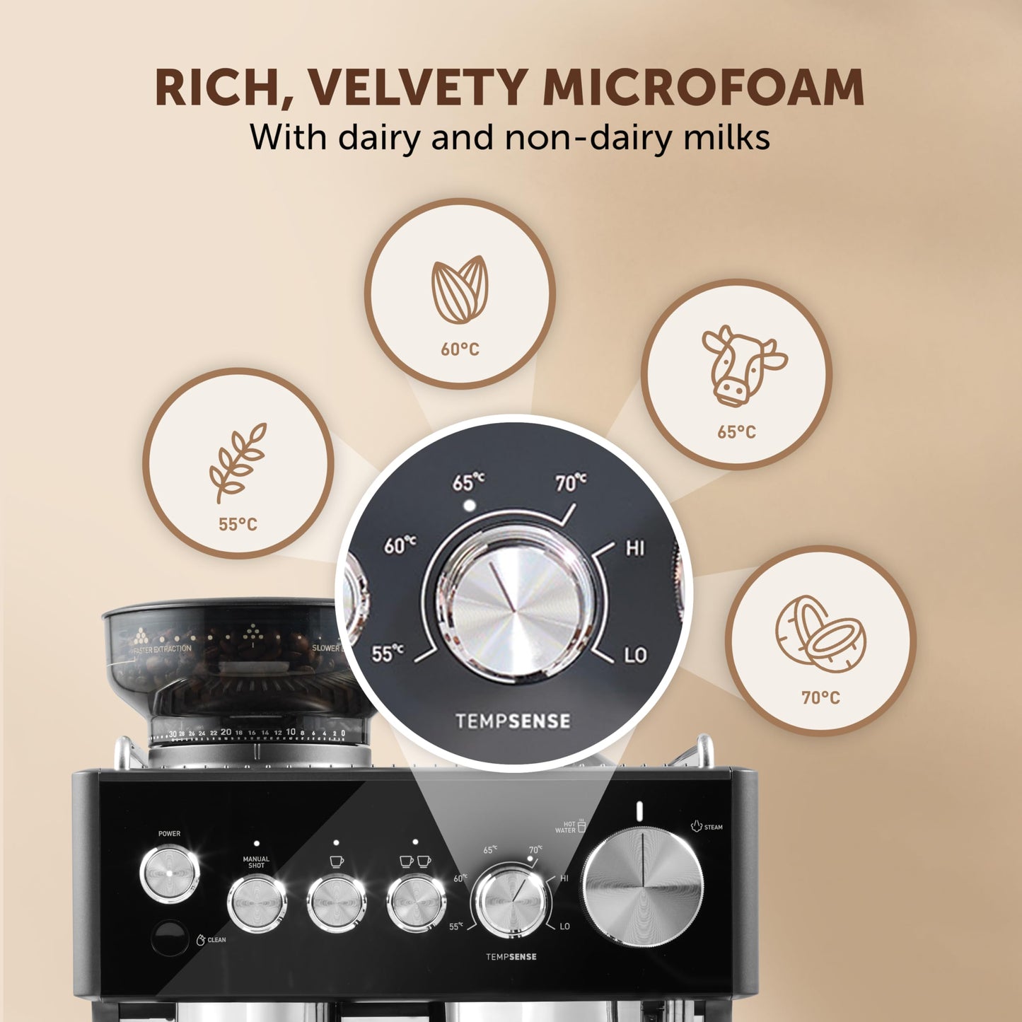 Breville Barista Sense VCF187 Bean to Cup Black